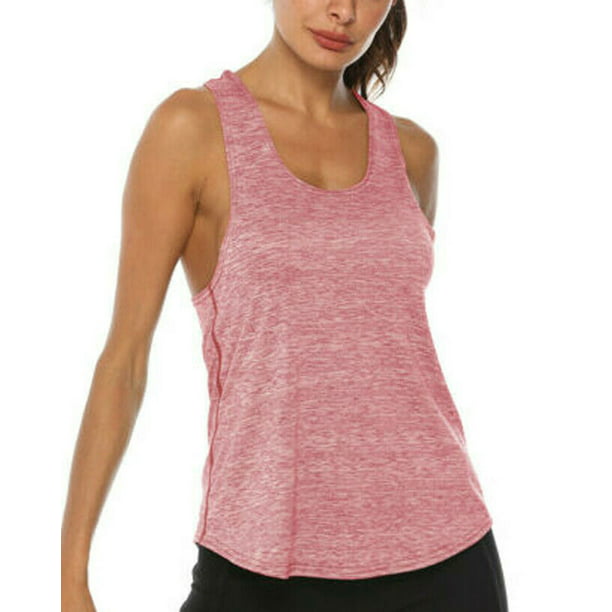 LVNES Workout Tank Tops for Women with Built in Bra Strappy Back Activewear Compression Tops Slim Fit 